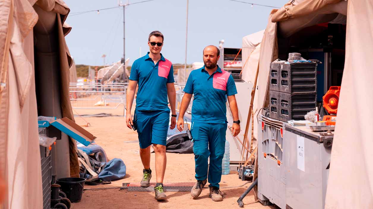 Enel X's engineers in Sardinia